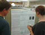 photo of Fiona Serack and her poster